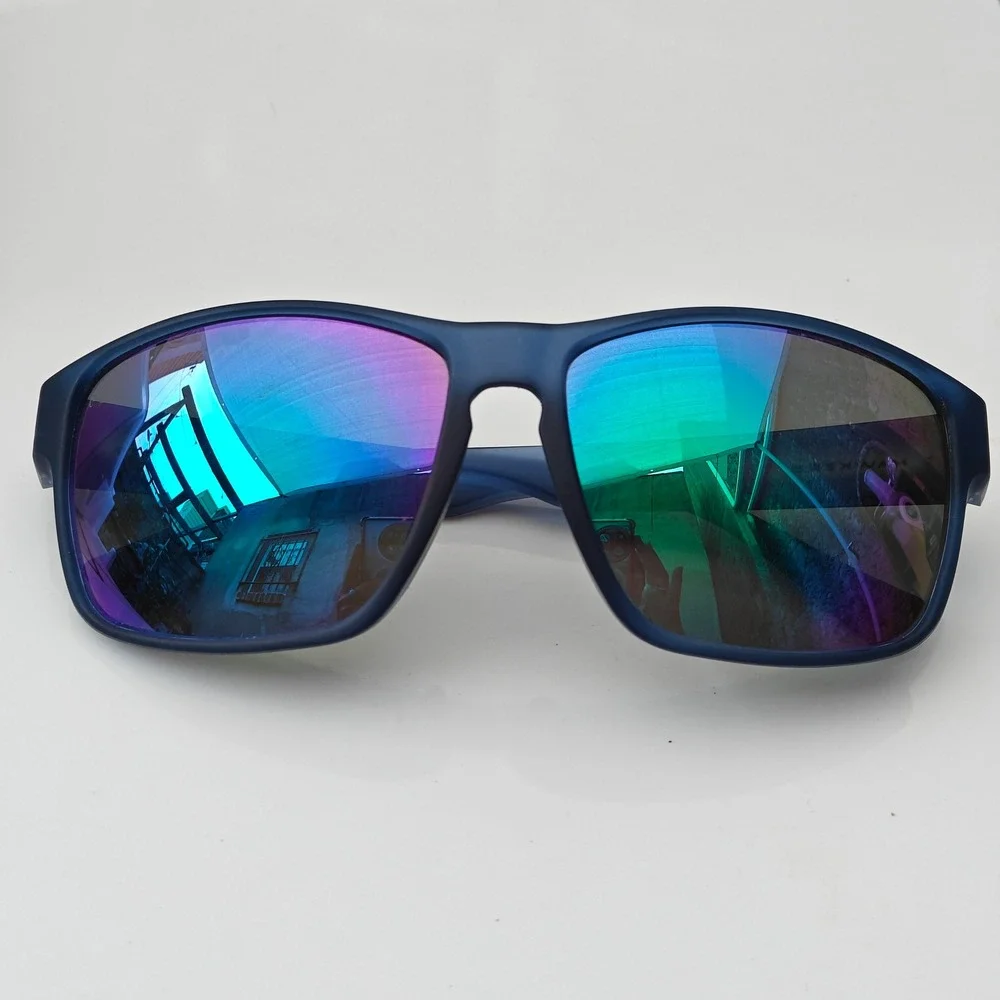 Hawkers Mens Faster Raw Matte Navy Blue Sunglasses Reflective  Lenses Spain